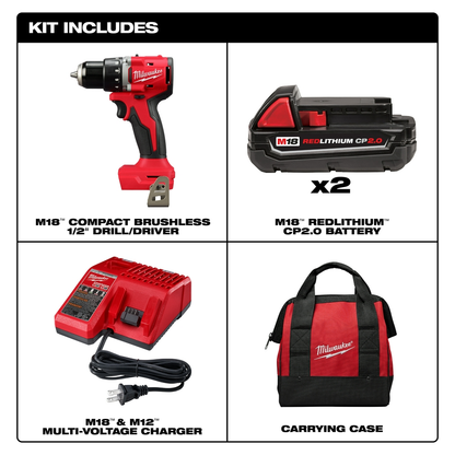 M18™ Compact Brushless 1/2" Drill/Driver Kit