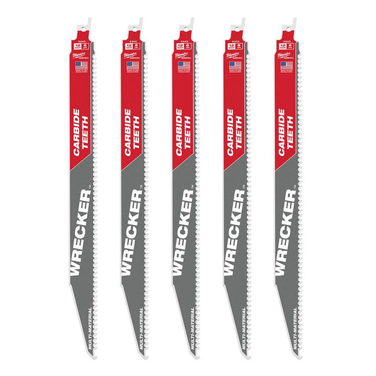 5PK 6TPI 12 in. Carbide Wrecker Blades