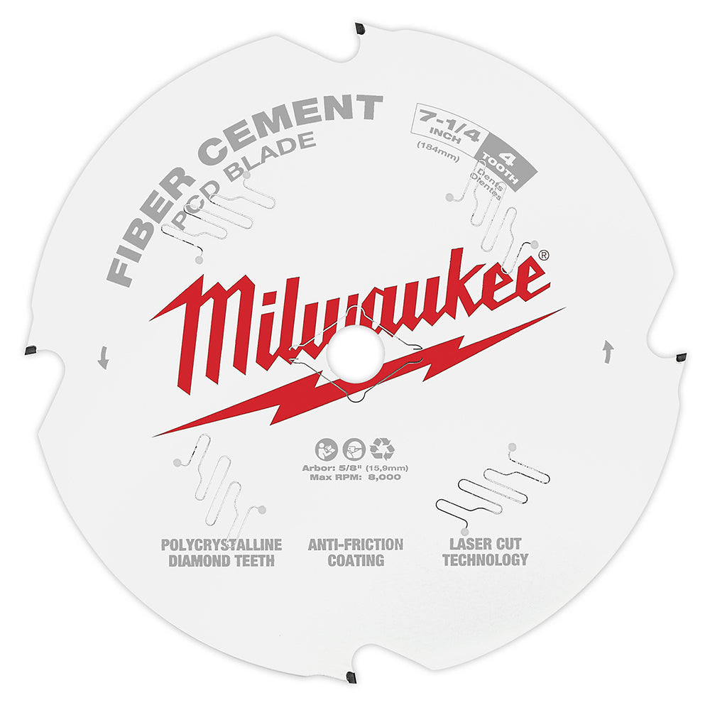 7-1/4 In Pcd/fiber Cement Circular Saw Blade