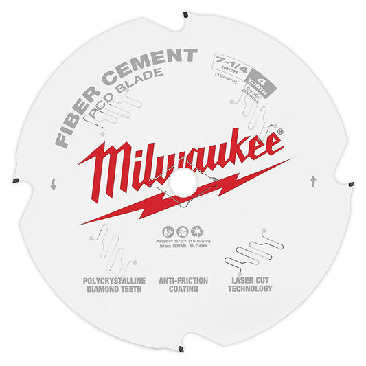 7-1/4 In Pcd/fiber Cement Circular Saw Blade