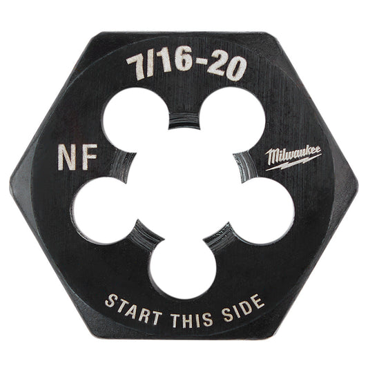 7/16"-20 nf 1-inch Hex Threading Die