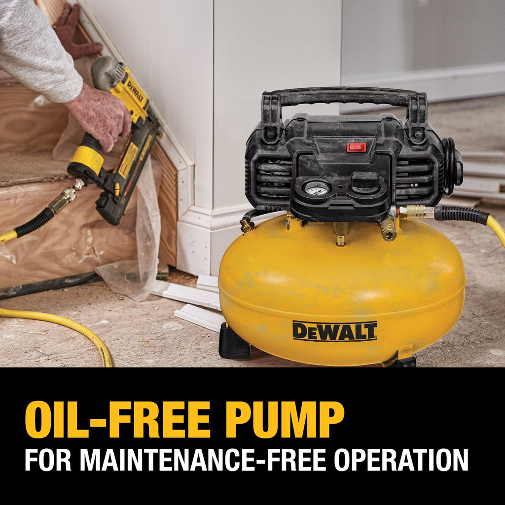 DEWALT Pancake Air Compressor, 6 Gallon, 165 Psi