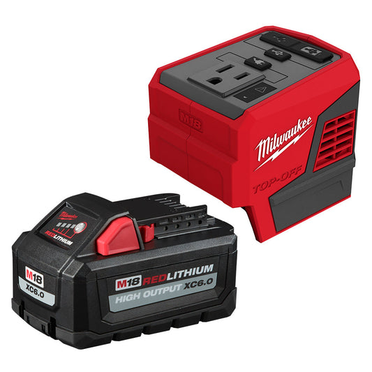 M18™ Top-off™ 175w Power Supply & M18™ Redlithium™ High Output™ Xc6.0 Battery Pack