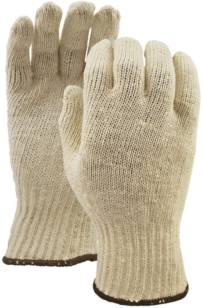 White Knight Gloves, String Knit Cotton, SZ: L