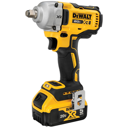 DEWALT 20V MAX* XR 1/2 In. Mid-Range Impact Wrench Kit With Hog Ring Anvil