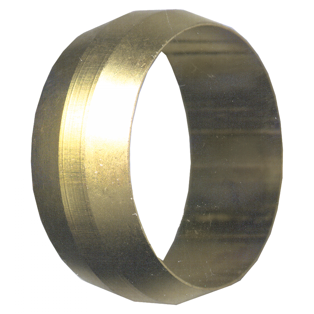 Standard Compression Sleeve, Brass, 1/8 Tube OD