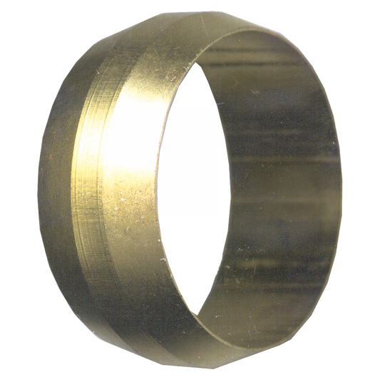 Standard Compression Sleeve, Brass, 1/8 Tube OD