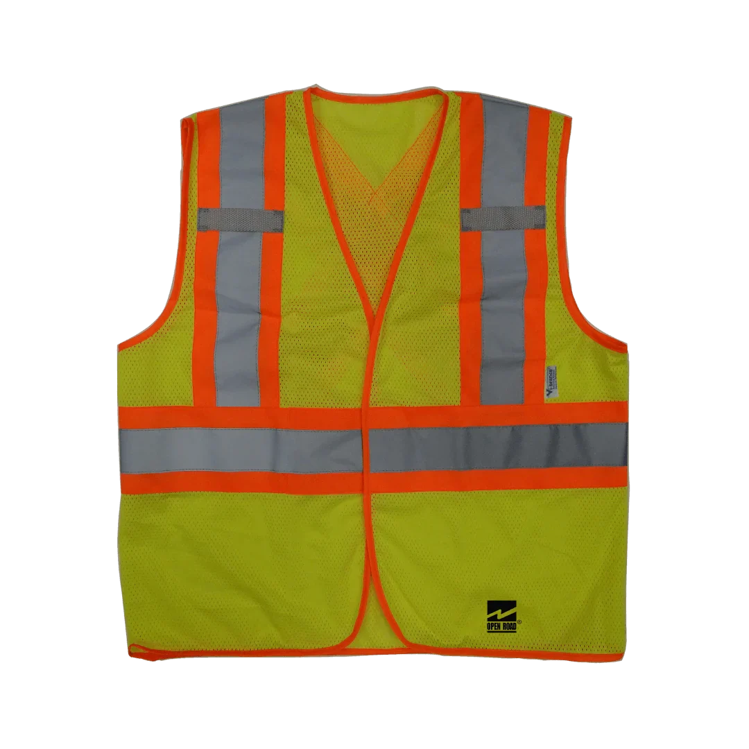 Gilet réfléchissant haute visibilité Open Road® « BTE », vert, S/M
