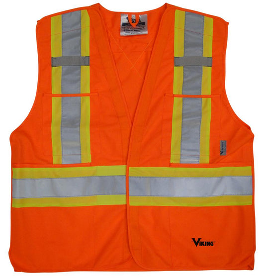 Gilet de sécurité détachable à 5 points Viking® - Polyester solide, S/M