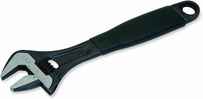 12-Inch Ergo Adjustable Wrench, Black