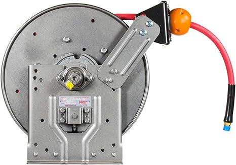 Spring rewind reel for hose 3/8'' x 50'  10000psi