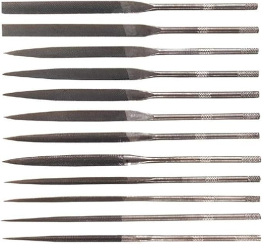 General Tools & Instruments S475 Swiss Pattern Needle File Set, 12 Pieces