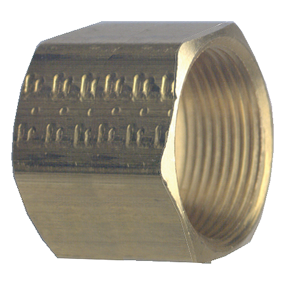 Standard Compression Nut, Brass, 5/16 Tube OD x 1/4 Tube OD