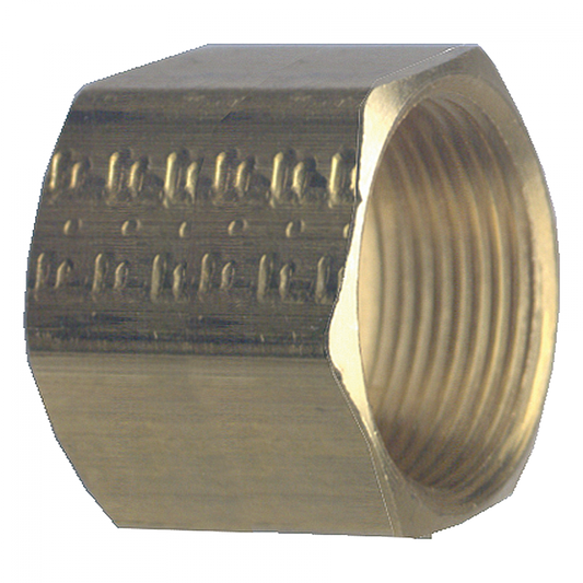 Standard Compression Nut, Brass, 5/16 Tube OD x 1/4 Tube OD