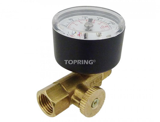 Brass Inline Air Flow Regulator 0 to 160 PSI 1/4 (F-M) NPT, Maxpro Model