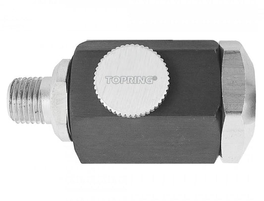 Aluminum In-Line Lubricator for Air Tools 1/4 (F) to 1/4 (M) NPT, 15 SCFM