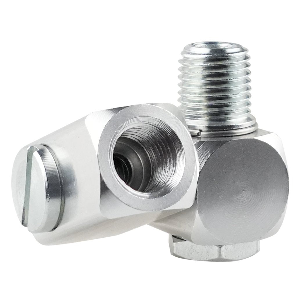Hexagonal Aluminum Adapter 1/4 (F) to 1/4 (M) NPT