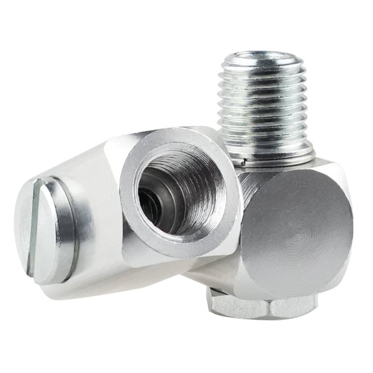 Hexagonal Aluminum Adapter 1/4 (F) to 1/4 (M) NPT