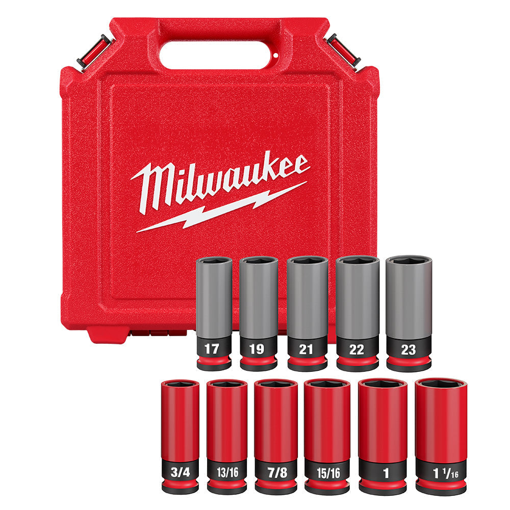 Shockwave Impact Duty™ 1/2 Drive Sae & Metric 11pc Lug Nut Wheel Socket Set
