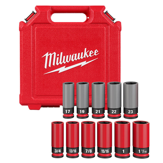 Shockwave Impact Duty™ 1/2 Drive Sae & Metric 11pc Lug Nut Wheel Socket Set