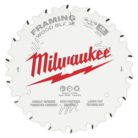 5-1/2 In 18t Framing Circular Saw Blade, 5/PK