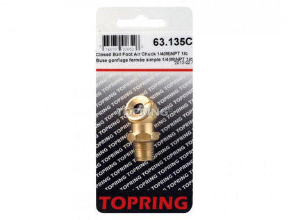 Air Chuck With Hexagonal Base 1/4 (M) NPT