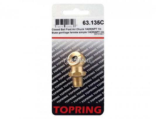 Air Chuck With Hexagonal Base 1/4 (M) NPT