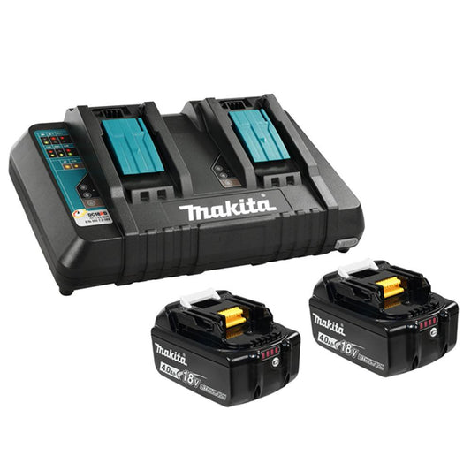 18V 2 x 4.0Ah Li-Ion Battery & Dual-Port Rapid Charger Kit (DC18RD + 2/BL1840B)