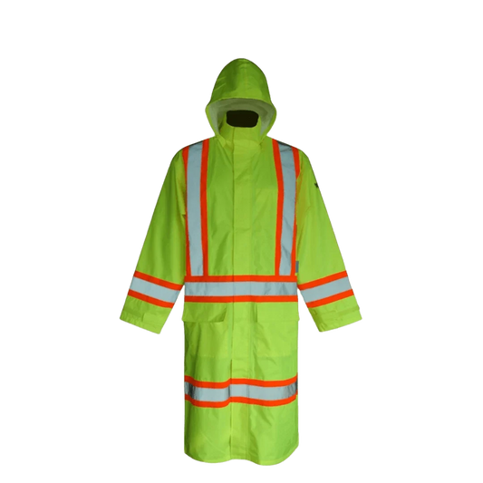 Manteau de sécurité long réfléchissant Viking® Hi Vis 150D, vert, polyester, XL