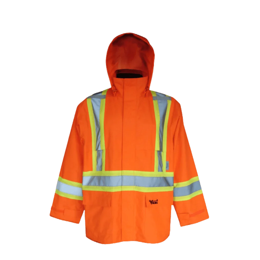 Veste de pluie réfléchissante Viking® Handyman Hi Vis 300D, orange, polyester/PVC, XL