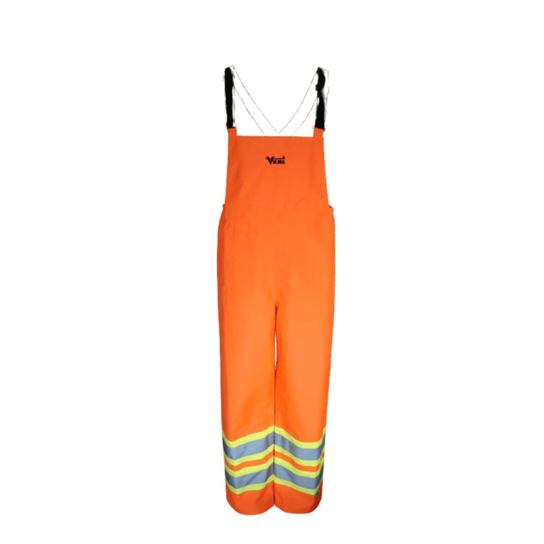 Viking® Handyman Hi Vis 300D Waterproof Bib Pants, Orange, Polyester/PVC, L