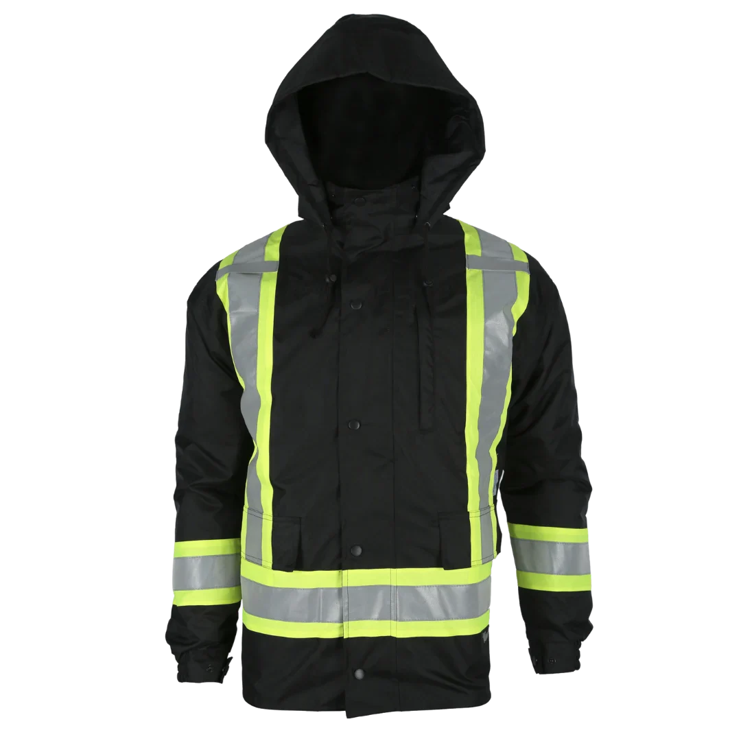Veste réfléchissante haute visibilité 7 en 1 Viking Handyman®, noire, polyester, M