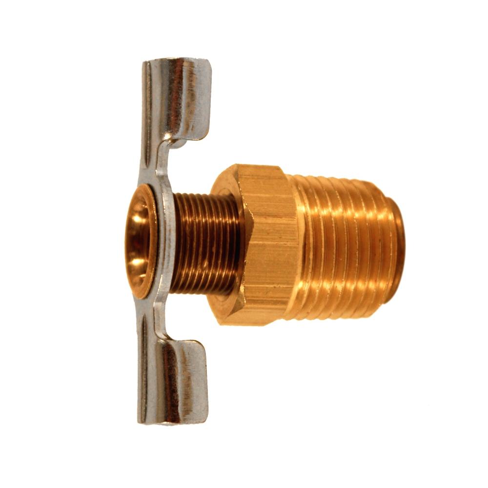 VALVE DRAINAGE 3/8" NPT  BRASS