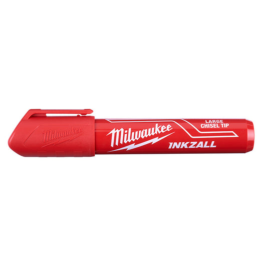 Inkzall™ Large Chisel Tip Red Marker, 12/PK