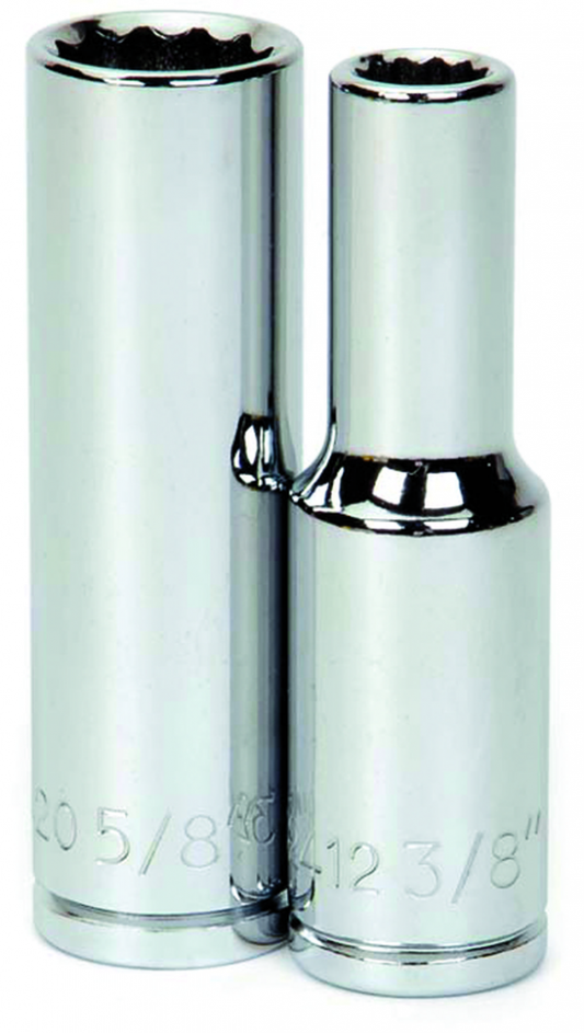 Drive Deep Sockets 1/2", 12-Point, SAE