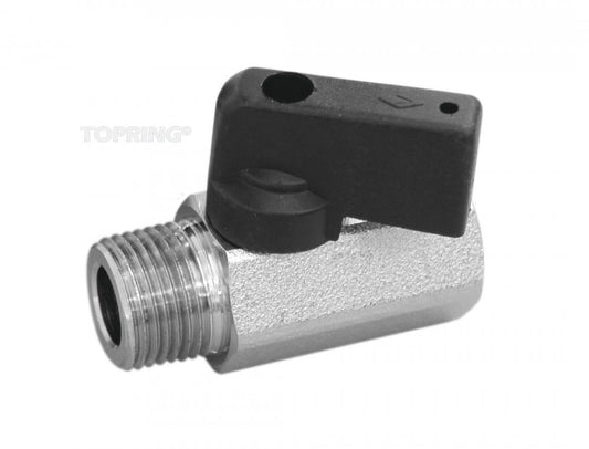 Brass Mini Ball Valve 1/4 (M) NPT to 1/4 (F) NPT