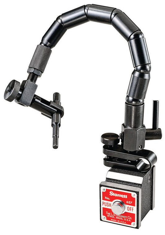 Support d'indicateur Flex-O-Post Base magnétique avec assemblage Flex-O-Post et fixation de réglage fin
