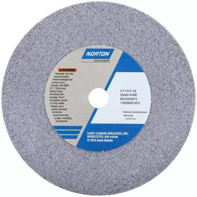 Tool & Cutter Grinding Wheel - Grade: Medium, Grit Number: 46, Wheel Diameter: 7 in, Maximum RPM: 3600 RPM