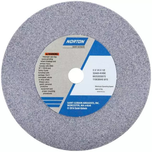 Tool & Cutter Grinding Wheel - Grade: Medium, Grit Number: 60, Wheel Diameter: 8 in, Maximum RPM: 3600 RPM