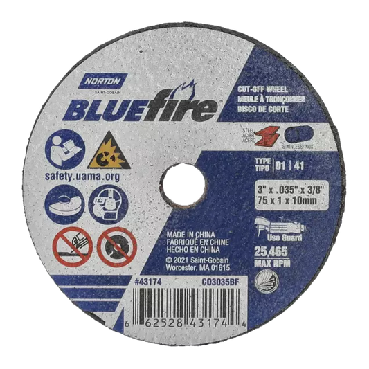 Bluefire Fastcut Type 01 Straight Wheel 3 X 1/16 X 3/8