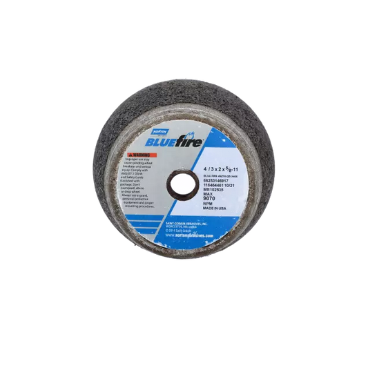 BlueFire Portable Snagging Wheel - Grade: Extra Coarse Grit, Wheel Diameter: 5 in, Maximum RPM: 7260 RPM