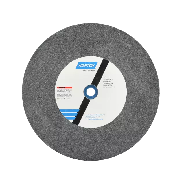 Gemini Crystolon Bench or Pedestal Grinding Wheel - Grade: Medium, Grit Number: 60, Wheel Diameter: 12 in
