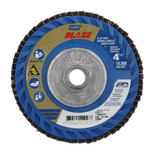 Norton SG Blaze Flap Disc 4-1/2 X 5/8-11 80 Grit