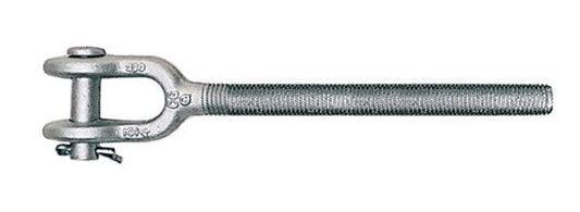 Crosby® HG-4037 RH Jaw End Fittings, Hot-gip Galvanized Steel, 1" x 12"