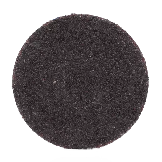 Disque à changement rapide Merit - Diamètre de 2 po, abrasif en oxyde d'aluminium, support en polyester de poids Y, grain P80, marron