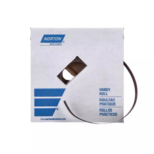Uncut Sanding Roll - P150 Grit, Aluminum Oxide, 1-1/2 in Wide , 50 yd Long