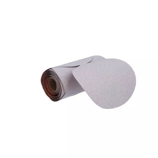 Sanding Disc Roll - P320 Grit, Aluminum Oxide Abrasive Material, 6 in Disc Diameter, Fine Grade