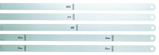 Épaisseur de stock .0015" 12" Longueur