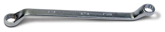 3/8 x 7/16 Inch 12-Point SAE Double Head 60 Degree Offset Box End Wrench
