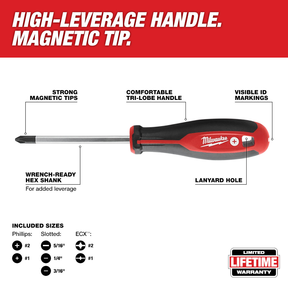8pc Screwdriver Kit w/ ECX